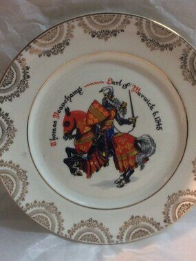 Vintage Medieval Knight Plate Earl of Warwick Reli Washbourne